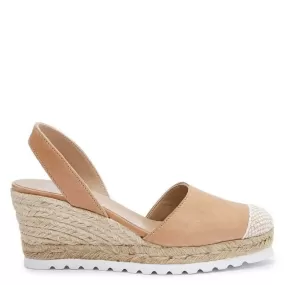 Plain Closed Toe Leather Menorcan Espadrille For Women - Frida Micro 1924 Tuscany