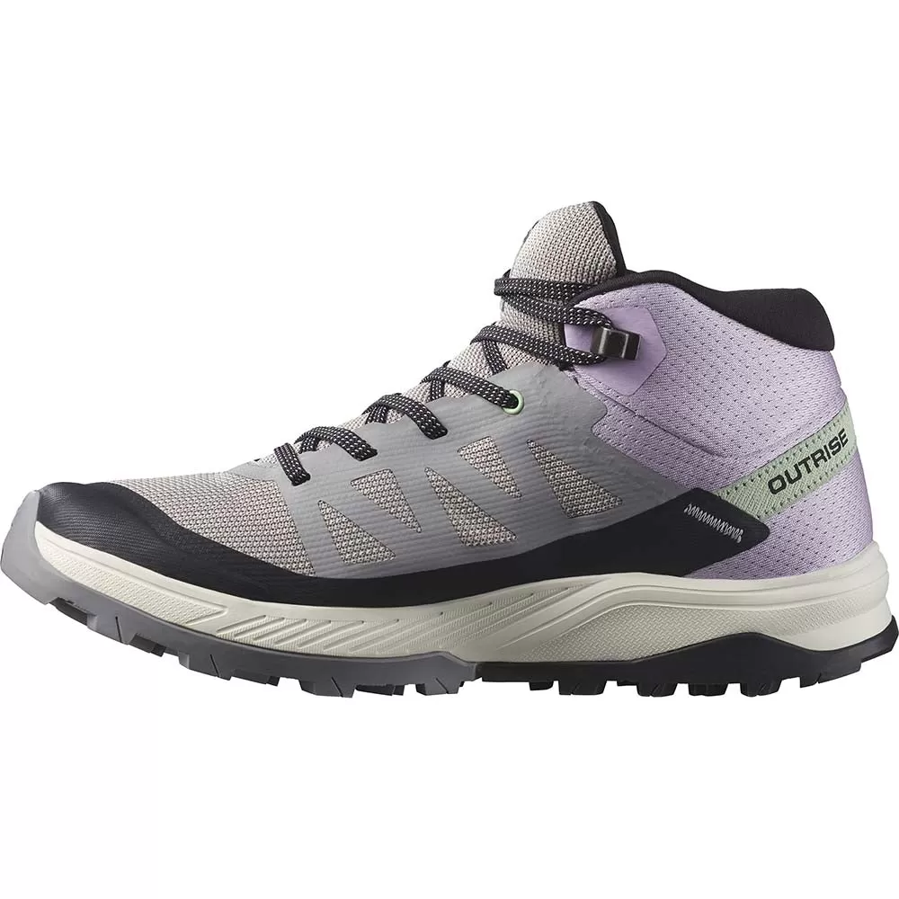 Salomon Women Outrise Mid GTX - Gull / Orchid Bloom