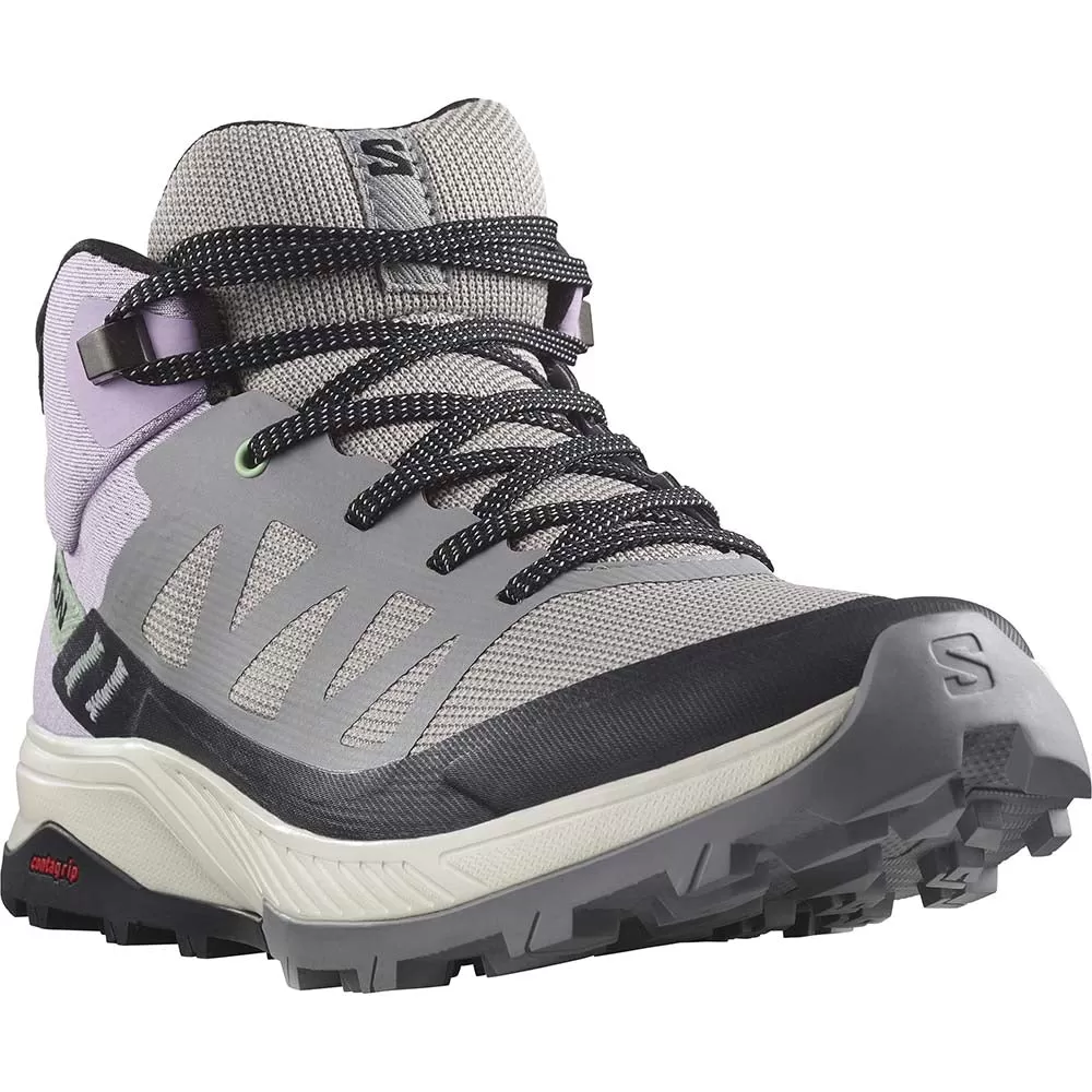 Salomon Women Outrise Mid GTX - Gull / Orchid Bloom